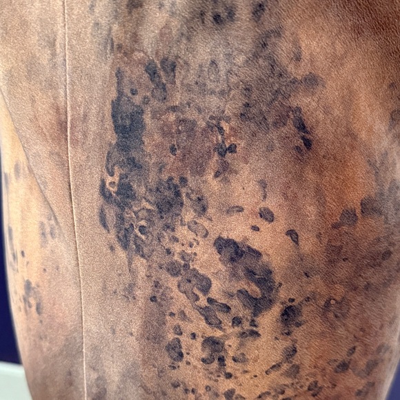 Silk Slip Dress in Burnt Copper and Brown - Picture 7 of 11